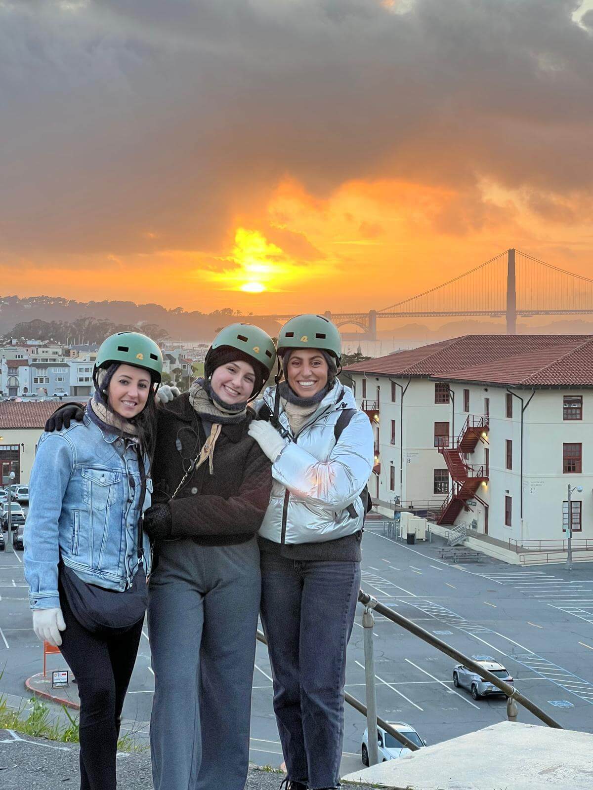 Group of friends enjoying the private tour